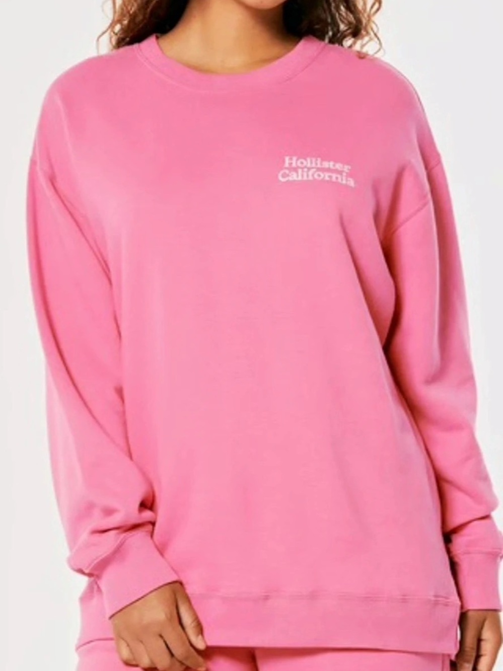 Hollister Pink Crewneck Sweatshirt